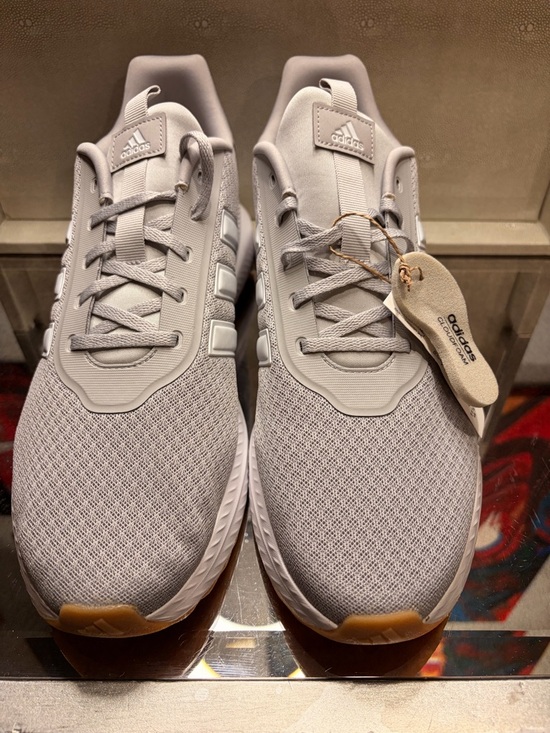 Adidas Men’s X_PLRPATH Light Gray and White Mesh 11.5M Running Sneakers - Picture 3 of 8